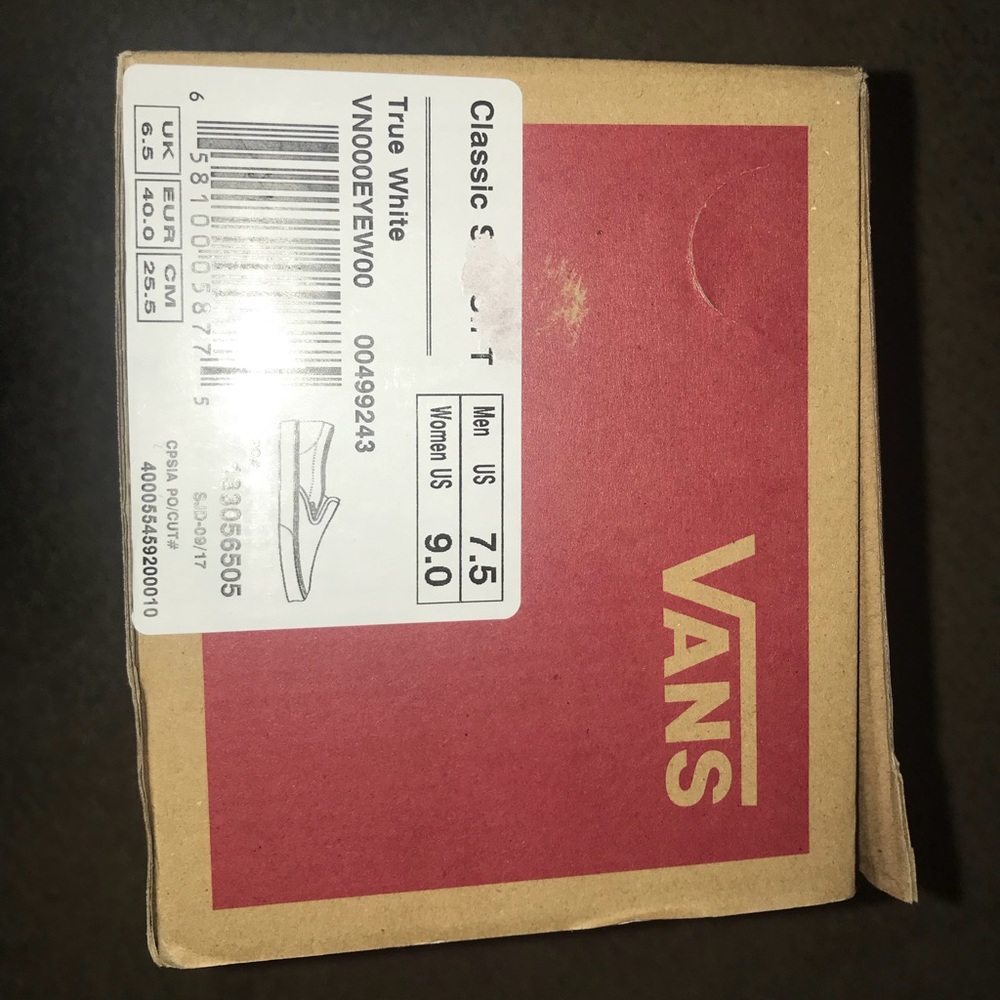 Vans slip on